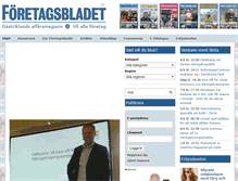 Tablet Screenshot of foretagsbladet.se